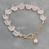 Rose Quartz Candy Bracelet