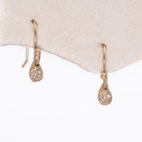 Flower Seed Diamond Earrings