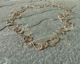 Space Warp Loop Gold Chain Necklace
