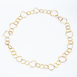 Space Warp Loop Gold Chain Necklace
