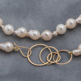 Long Baroque Akoya Pearl Necklace