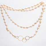 Long Baroque Akoya Pearl Necklace