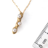 Baby Akoya Pearl Driftwood Pendant Necklace