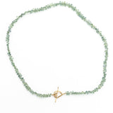 Green Sapphire Briolette Necklace