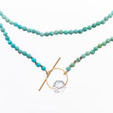 Shades of Turquoise Long Necklace