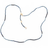 Shades of Blue Sapphire Adjustable Necklace