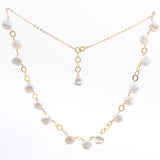 Keshi Pearl Ring Necklace