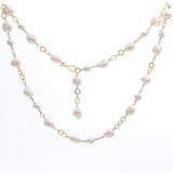 Baroque Pearls and Rings Necklace