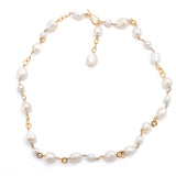 Baroque Pearls and Rings Necklace