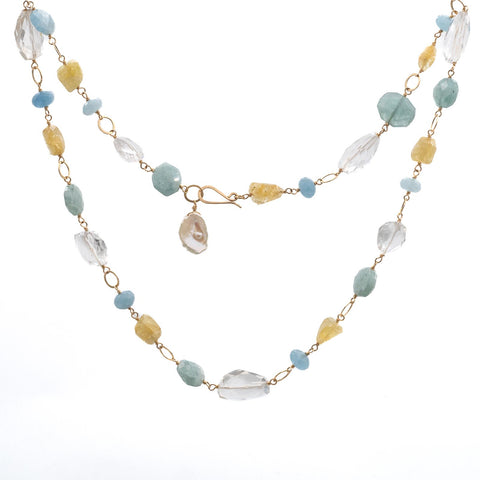 Beryl Melody Ring Necklace