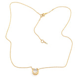 White Topaz Basket Necklace (lg)