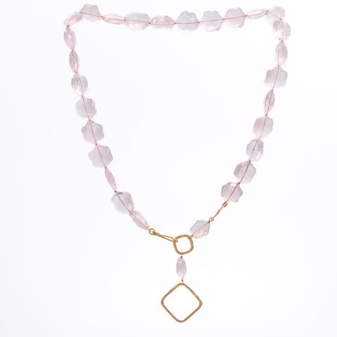 Rose Quartz Candy Necklace B