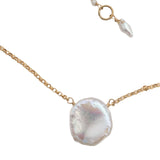 Keshi Pearl Droplet Necklace