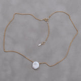 Keshi Pearl Droplet Necklace