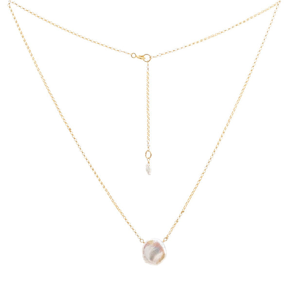 Keshi Pearl Droplet Necklace