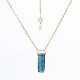Kyanite Rectangular Droplet Necklace