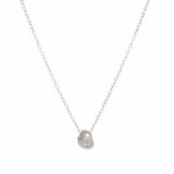 Flower Seed Silver Necklace