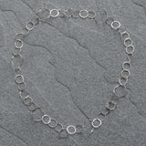 Space Warp Loop Silver Chain Necklace