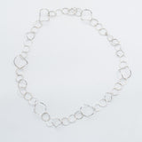 Space Warp Loop Silver Chain Necklace