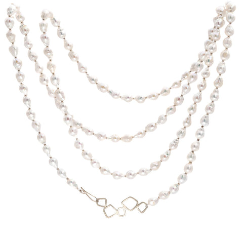 Klimt Baroque Pearl Long Necklace