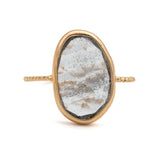 Moss Aquamarine Twist Ring A
