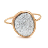 Moss Aquamarine Twist Ring B