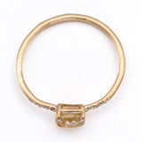 Yellow Rose Sparkle Ring