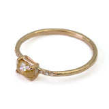 Yellow Rose Sparkle Ring