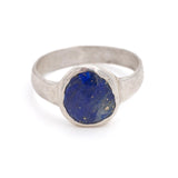 Rose cut Lapis Lazuli Ring
