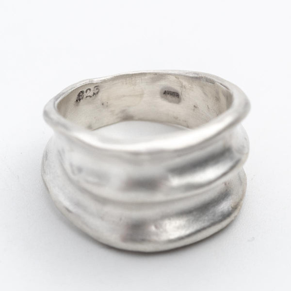 Ocean Wave Silver ring