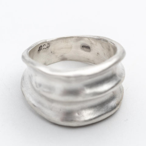 Ocean Wave Silver ring