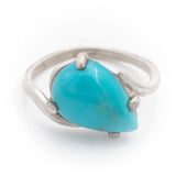 Campitos Turquoise Silver Cocktail Ring