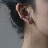 Hammered stick earrings