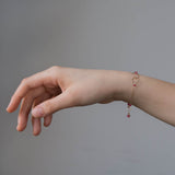 The Two Ring Bracelet- Ruby