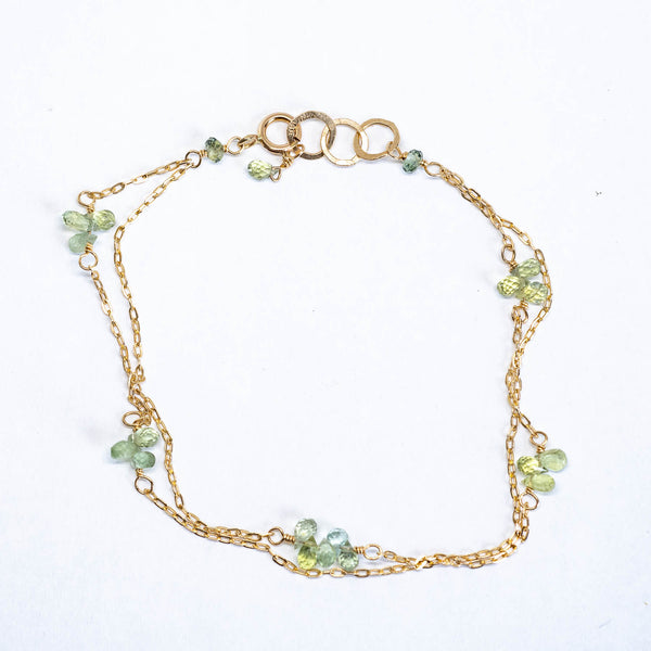 Sapphire Flower Bracelet