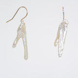 Biwa 2-pronged Pearl Earrings