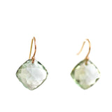 Pillow Dreams Green Amethyst Earrings