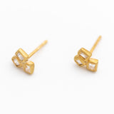 Stacking Blocks Triangle Earrings