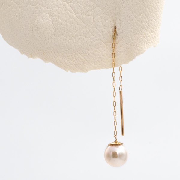 Akoya Pearl Threader Earring
