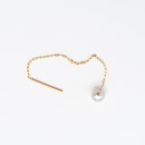 Just Right Akoya Pearl Threader Earring