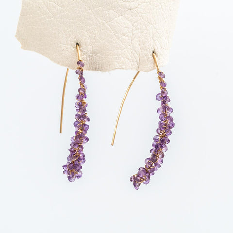 Amethyst Sugar Stick Earrings