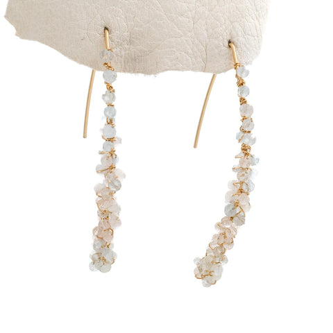 Aquamarine Sugar Stick Earrings