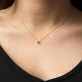 Flower Seed Gold Necklace