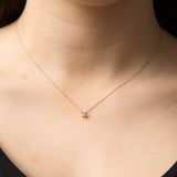 Flower Seed Gold Necklace