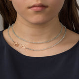 Aquamarine Rounded Bead Necklace