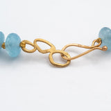 Aquamarine Klimt Bead Necklace