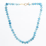 Aquamarine Klimt Bead Necklace