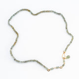 Moss Aquamarine Bead Necklace