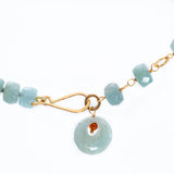 Milky Blue Aquamarine Bead Necklace