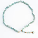 Milky Blue Aquamarine Bead Necklace